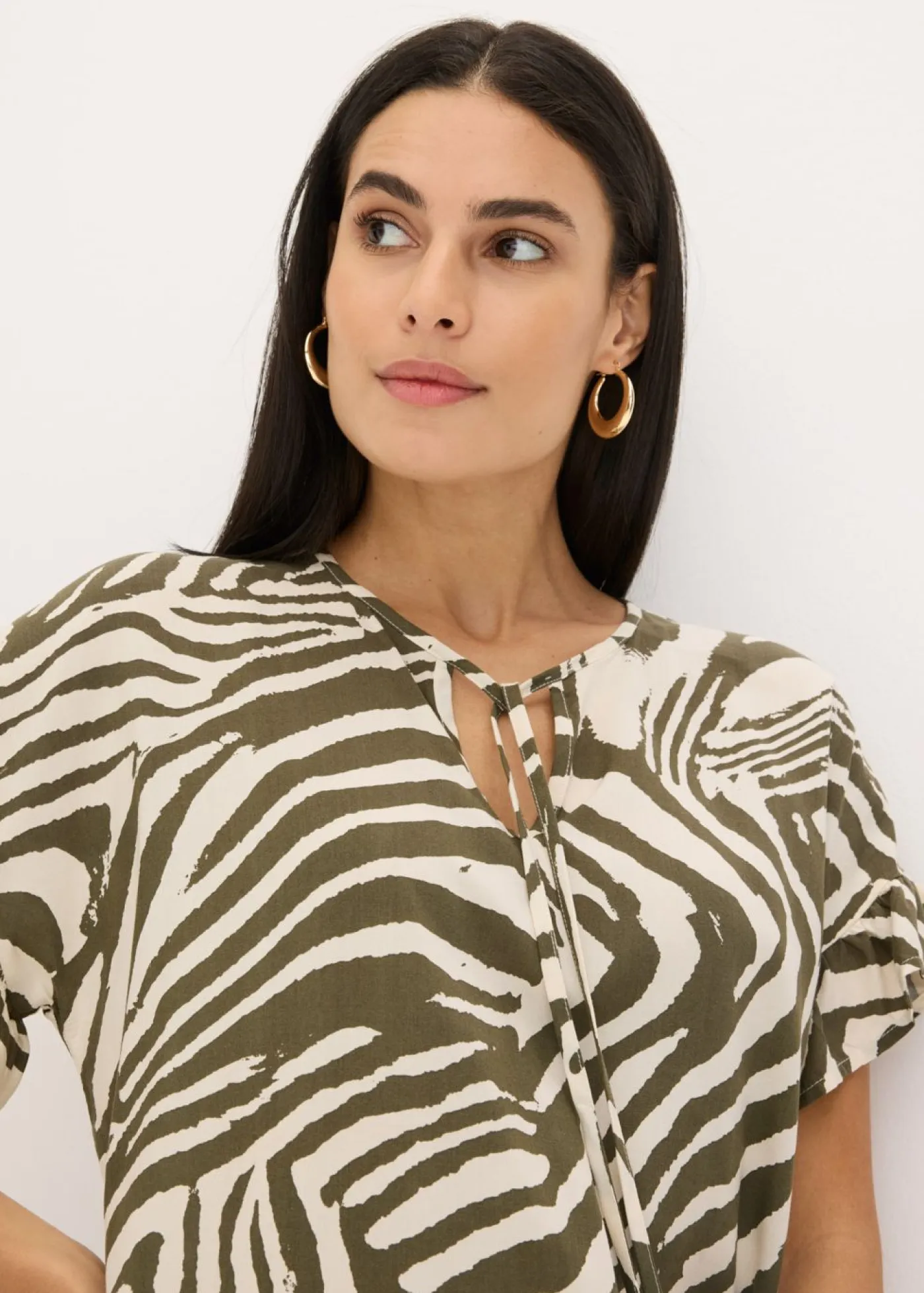 Discount Túnica holgada de viscosa Mujer Camisas Y Blusas