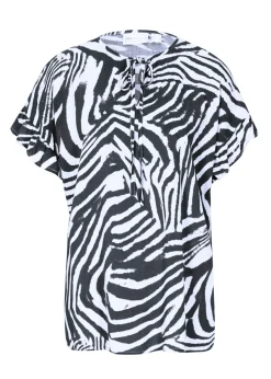 New Túnica holgada de viscosa Mujer Camisas Y Blusas