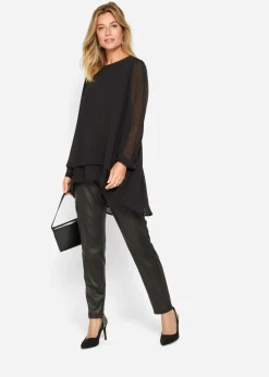 Clearance Túnica larga asimétrica Mujer Camisas Y Blusas