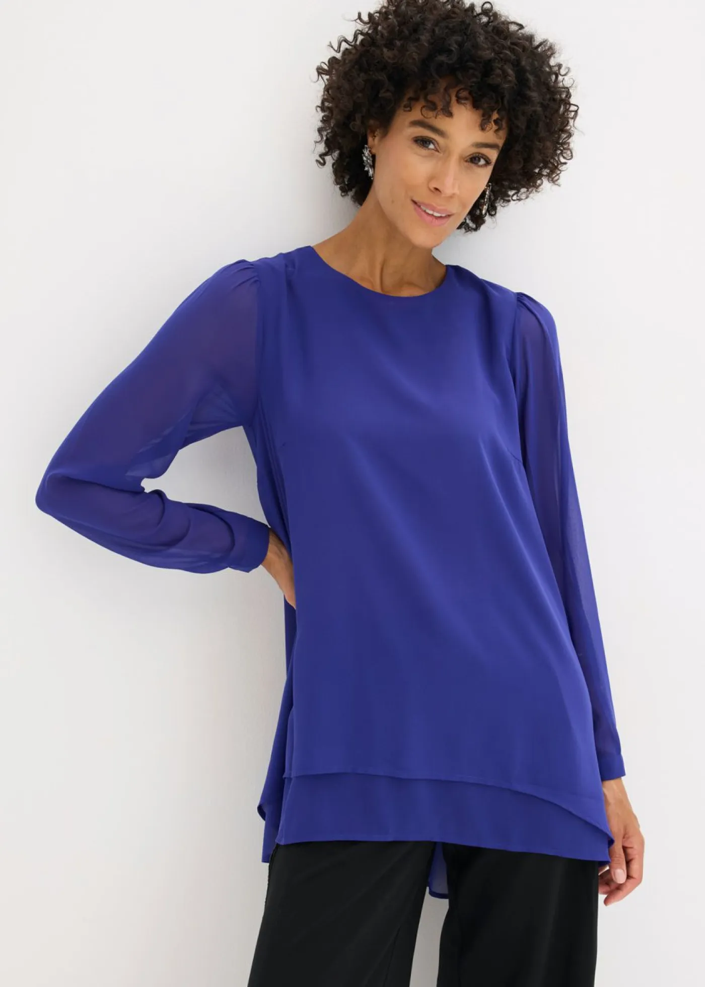 Hot Túnica larga asimétrica Mujer Camisas Y Blusas