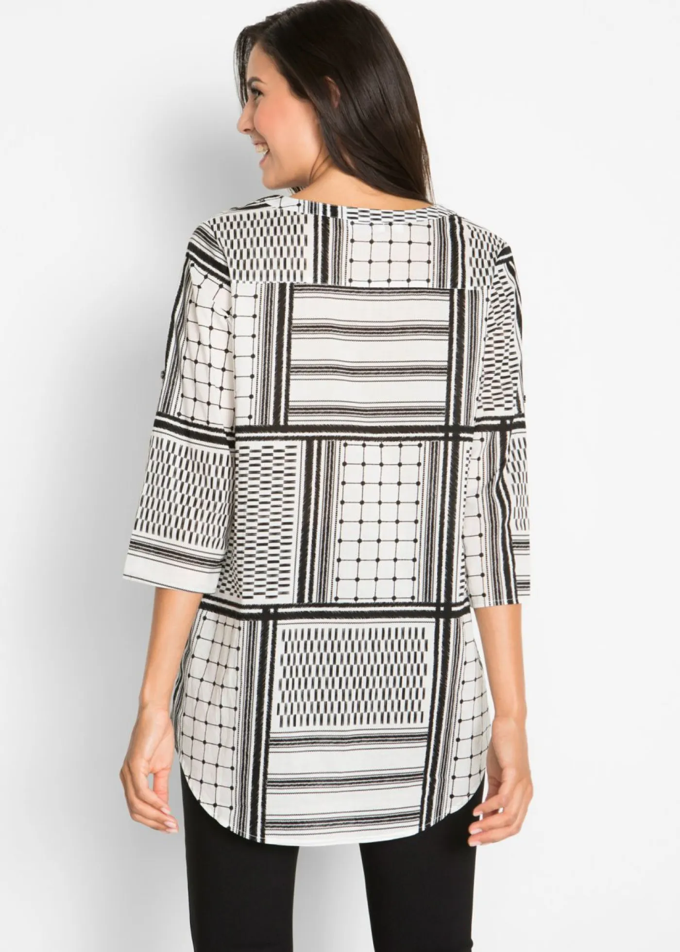 Best Túnica larga de algodón puro Mujer Camisas Y Blusas