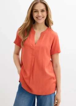 Best Túnica larga de viscosa sostenible Mujer Camisas Y Blusas