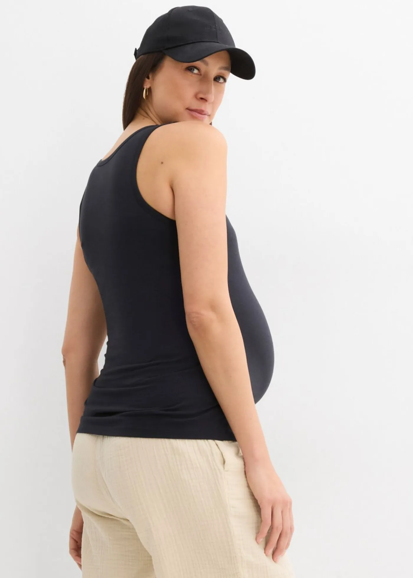Discount Top 2 en 1 de algodón orgánico para durante y después del embarazo Mujer Premamá