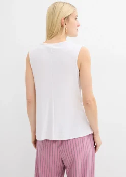 Clearance Top asimétrico Mujer Camisetas|Novedades