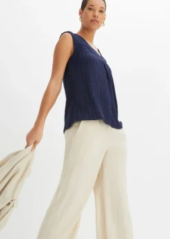 Sale Top con bordado calado Mujer Camisetas|Novedades