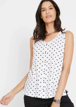 Discount Top con botones Mujer Camisetas
