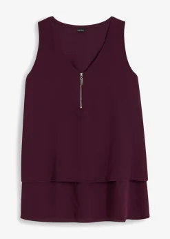 New Top con cremallera Mujer Camisas Y Blusas|Camisetas