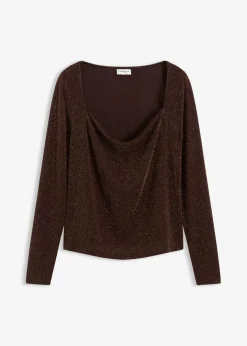 Hot Top con escote cascada Mujer Camisetas