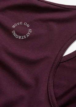 Hot Top con espalda deportiva y material de secado rápido Mujer Ropa Deportiva|Camisetas