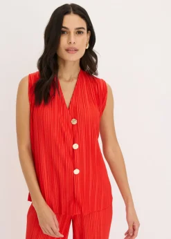 Top con plisado Mujer Camisetas