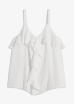 Outlet Top con tirantes finos y satén brillante Mujer Camisas Y Blusas|Camisetas