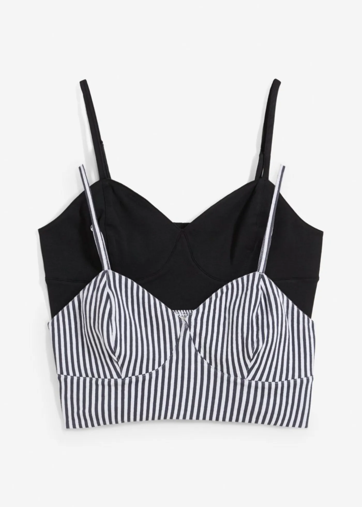 Outlet Top corto de algodón orgánico puro (2 unidades) Mujer Camisetas