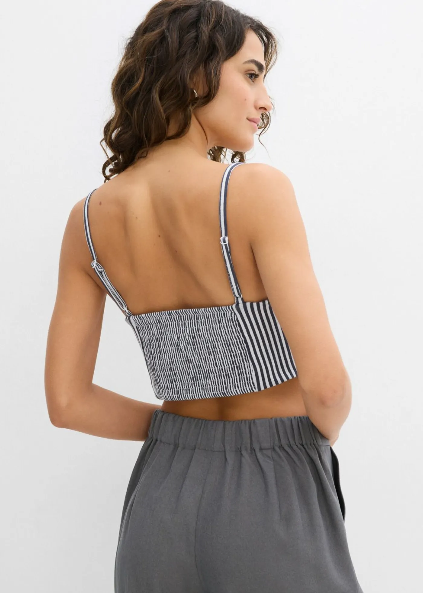 Outlet Top corto de algodón orgánico puro (2 unidades) Mujer Camisetas