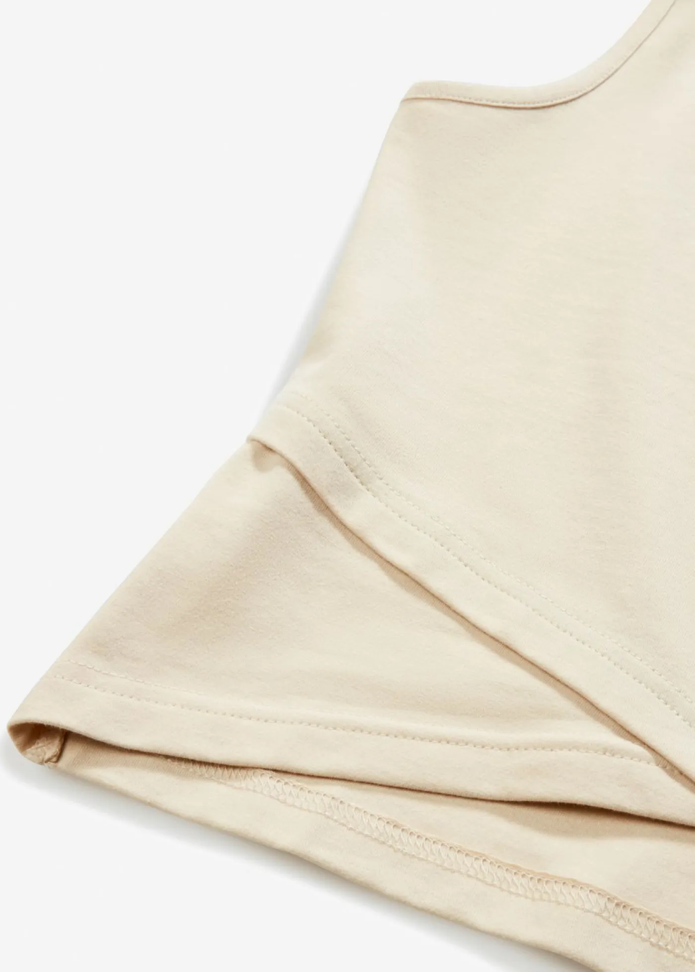 Top corto de suave mezcla de algodón Mujer Camisetas