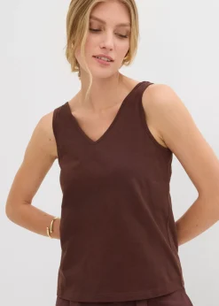 Clearance Top de algodón orgánico puro (2 unidades) Mujer Camisetas Interiores|Básicos