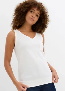Online Top de algodón orgánico puro (2 unidades) Mujer Camisetas Interiores|Básicos