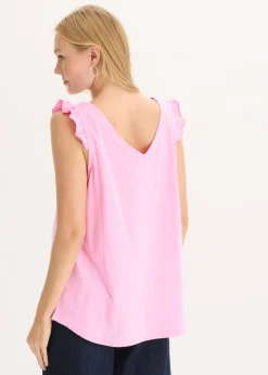 New Top de algodón orgánico puro Mujer Camisetas|Novedades