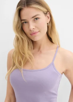 Hot Top de algodón puro con tirantes finos (3 unidades) Mujer Camisetas Interiores|Básicos