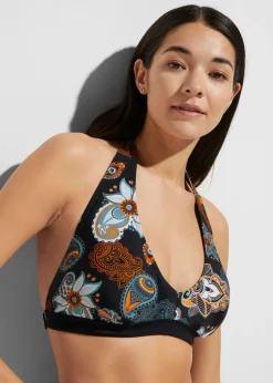 Discount Top de bikini anudado al cuello Mujer Conjuntos De Traje De Baño|Bikinis