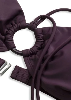 Discount Top de bikini tipo bustier con detalle de anilla Mujer Conjuntos De Traje De Baño|Bikinis