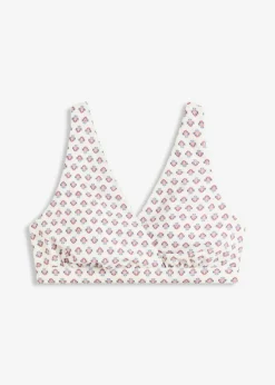 Clearance Top de bikini tipo bustier con escote en V Mujer Conjuntos De Traje De Baño|Bikinis