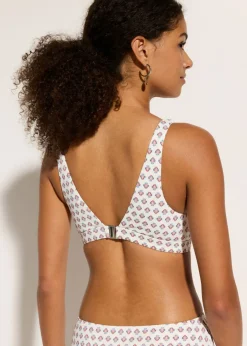 Clearance Top de bikini tipo bustier con escote en V Mujer Conjuntos De Traje De Baño|Bikinis