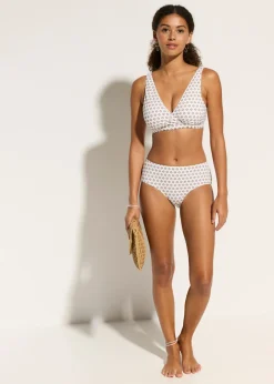 Clearance Top de bikini tipo bustier con escote en V Mujer Conjuntos De Traje De Baño|Bikinis