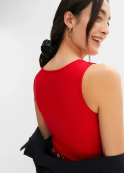 Sale Top de canalé de algodón orgánico puro (2 unidades) Mujer Básicos|Camisetas