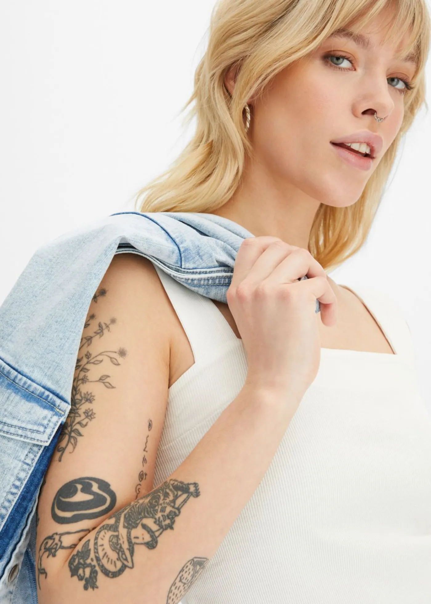 Outlet Top de canalé de algodón orgánico (2 unidades) Mujer Camisetas Interiores|Básicos