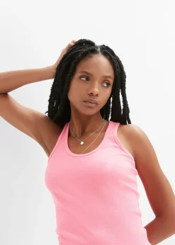 Discount Top de canalé de algodón orgánico (2 unidades) Mujer Camisetas Interiores|Básicos