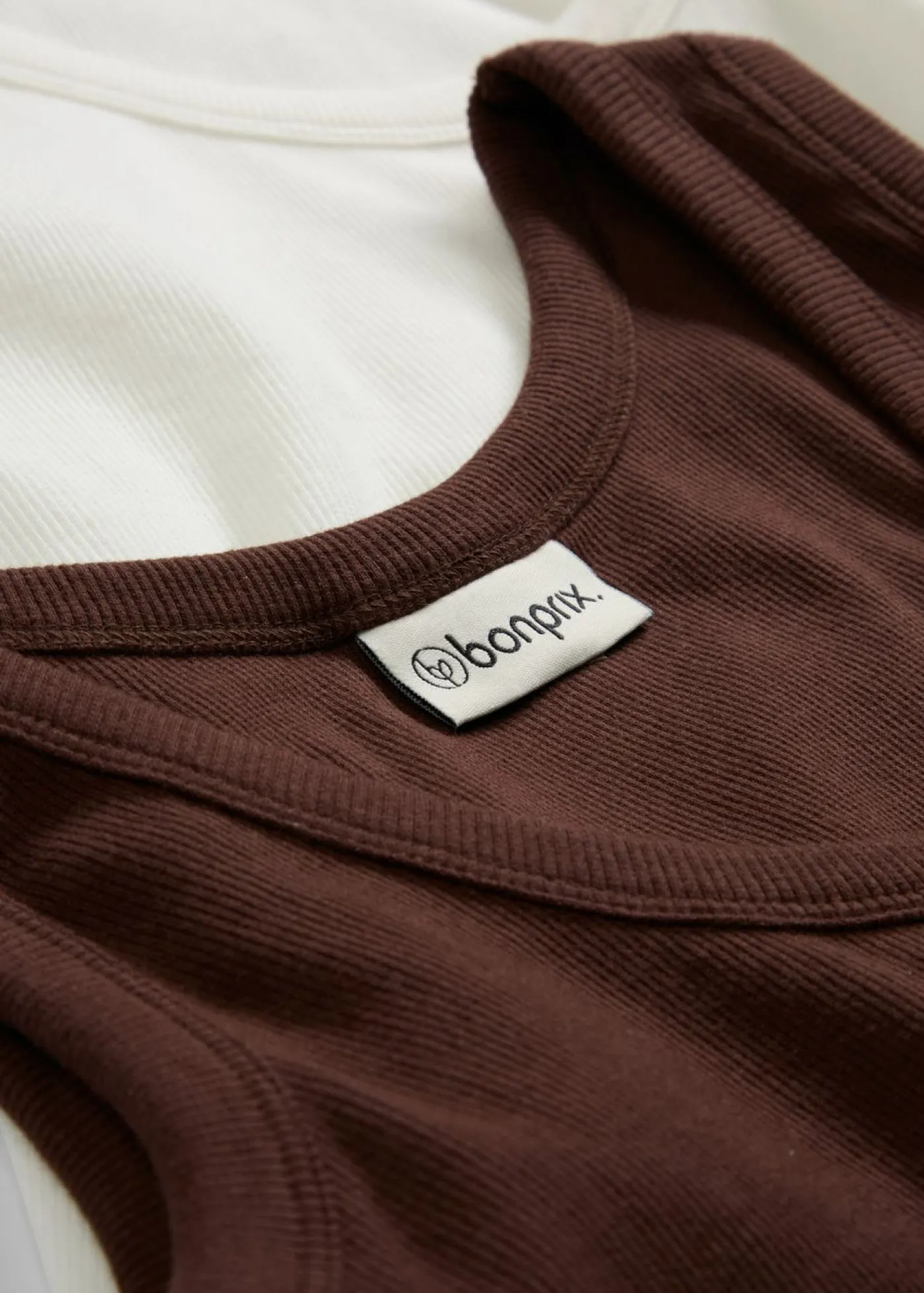 Hot Top de canalé de algodón orgánico (2 unidades) Mujer Camisetas Interiores|Básicos