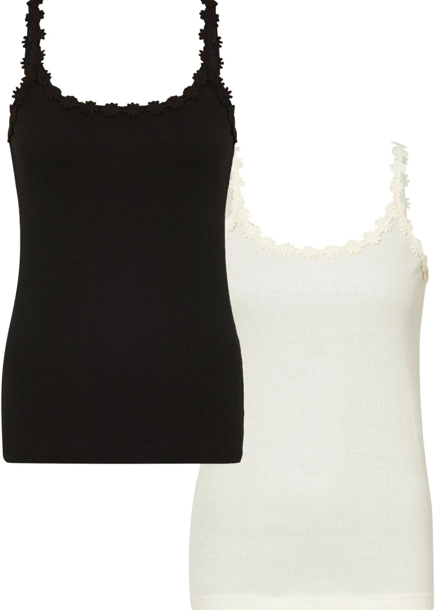 Best Top de canalé de algodón puro (2 unidades) Mujer Camisetas
