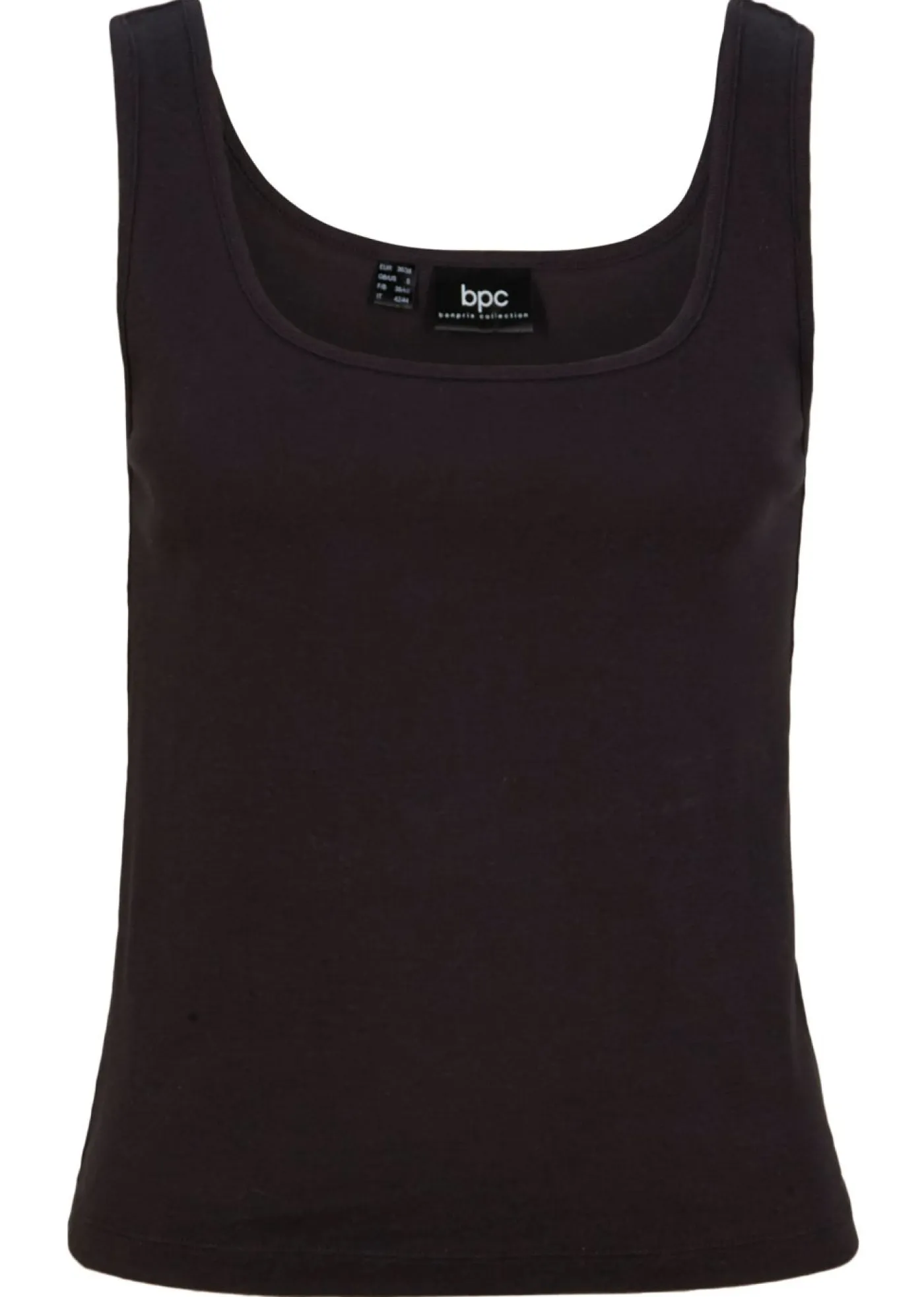 Top de canalé de algodón puro Mujer Camisetas Interiores|Básicos