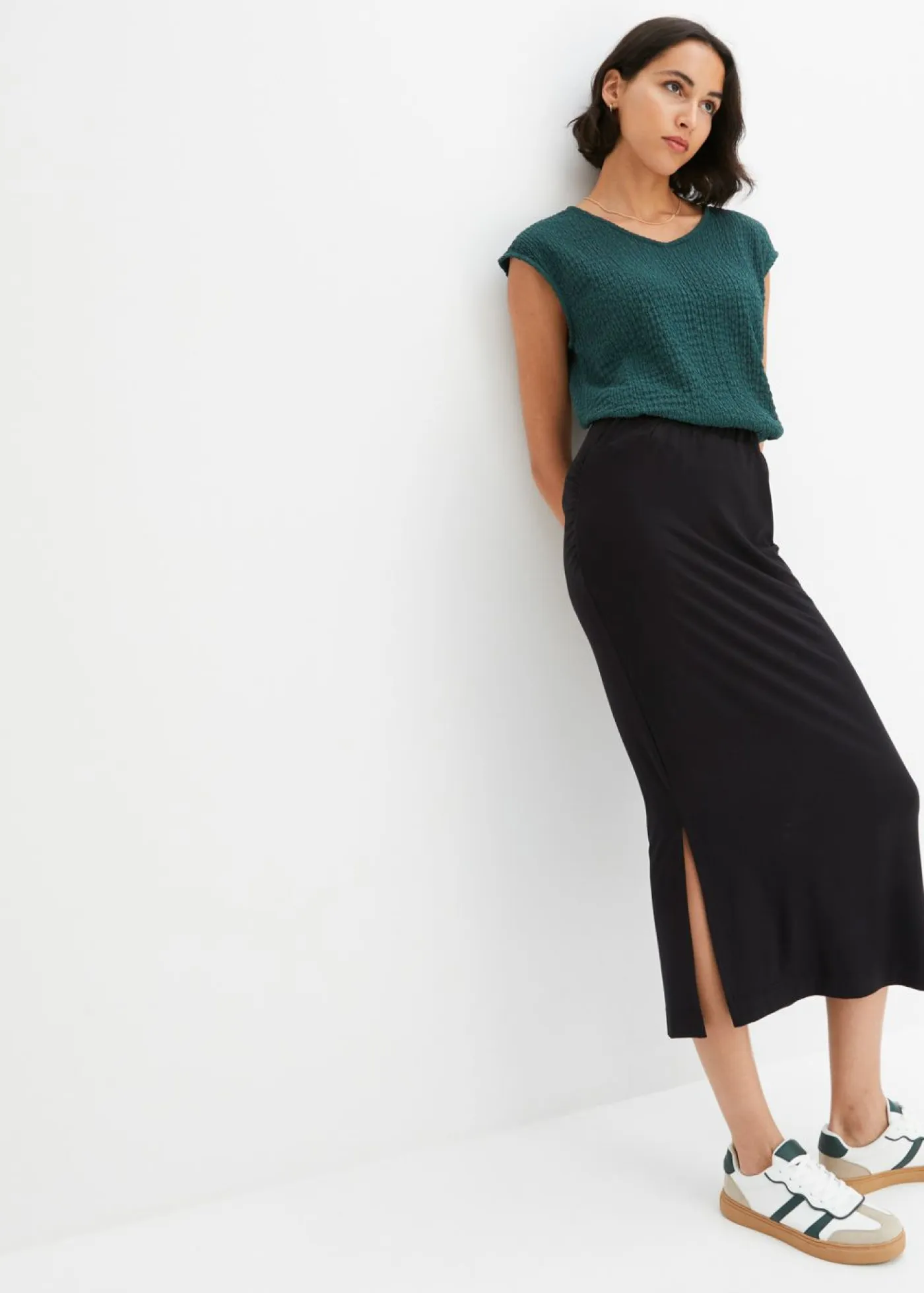 Clearance Top de crepé ligero Mujer Camisetas