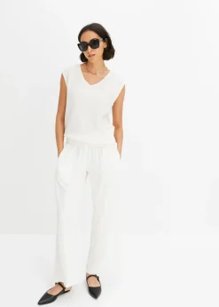 Sale Top de crepé ligero Mujer Camisetas