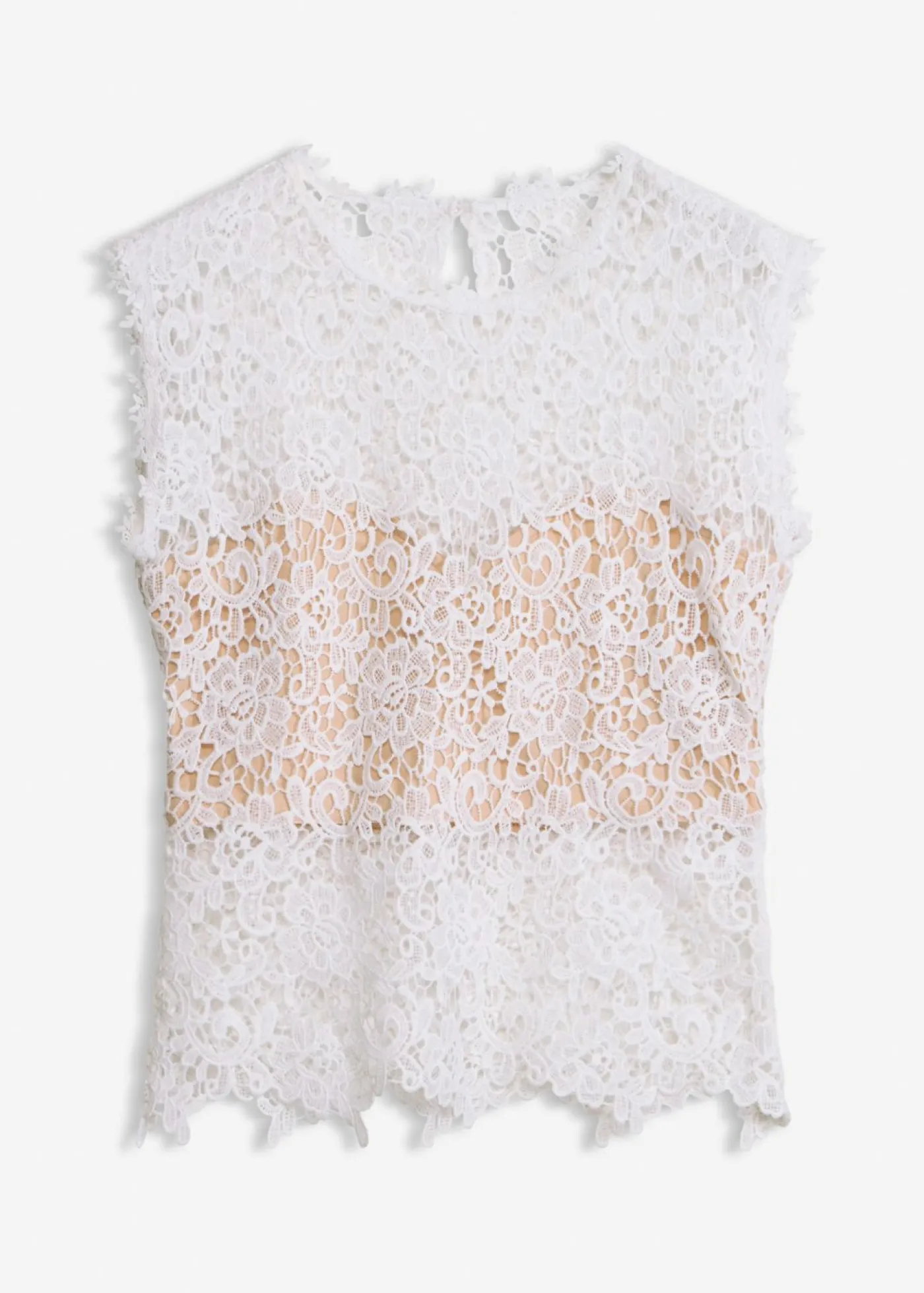 New Top de encaje Mujer Camisetas|Novedades