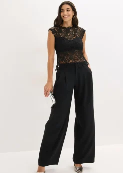 Outlet Top de encaje Mujer Camisetas|Novedades