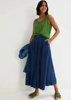 Top de lino puro Mujer Camisetas