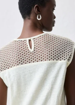 Outlet Top de lino puro Mujer Premium|Camisetas