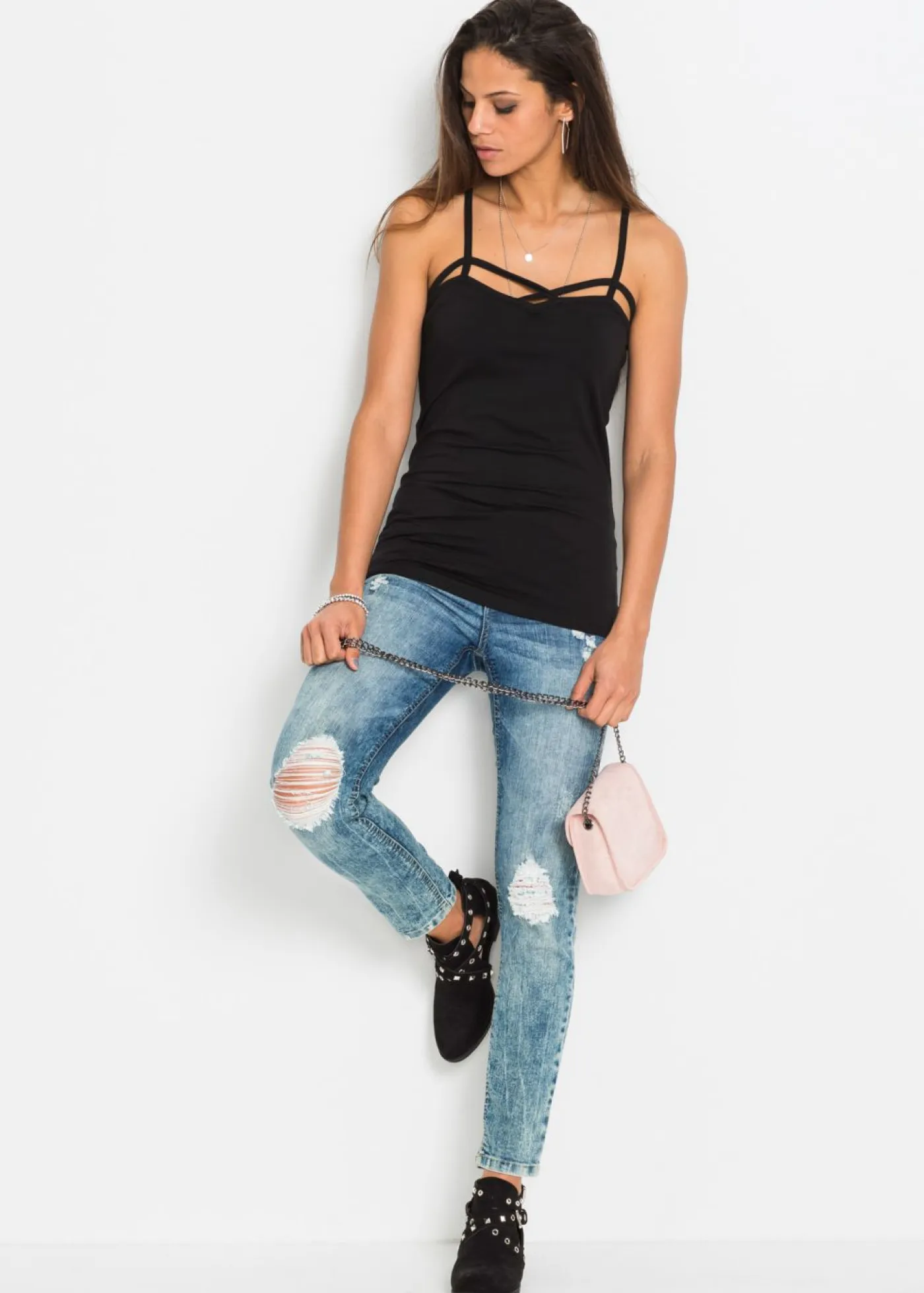 Online Top de mezcla de algodón (2 unidades) Mujer Camisetas