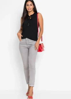 Top de mezcla de viscosa Mujer Camisetas|Novedades
