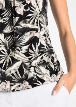 Sale Top de mezcla de viscosa suave con tirantes finos Mujer Camisetas