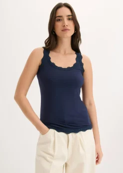 Hot Top de mezcla de viscosa suave (2 unidades) Mujer Camisetas