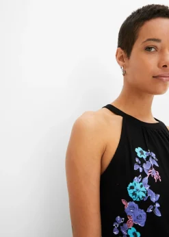 New Top de mezcla de viscosa fluida Mujer Camisetas