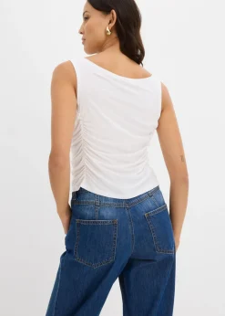 Online Top de mezcla de viscosa suave Mujer Camisetas