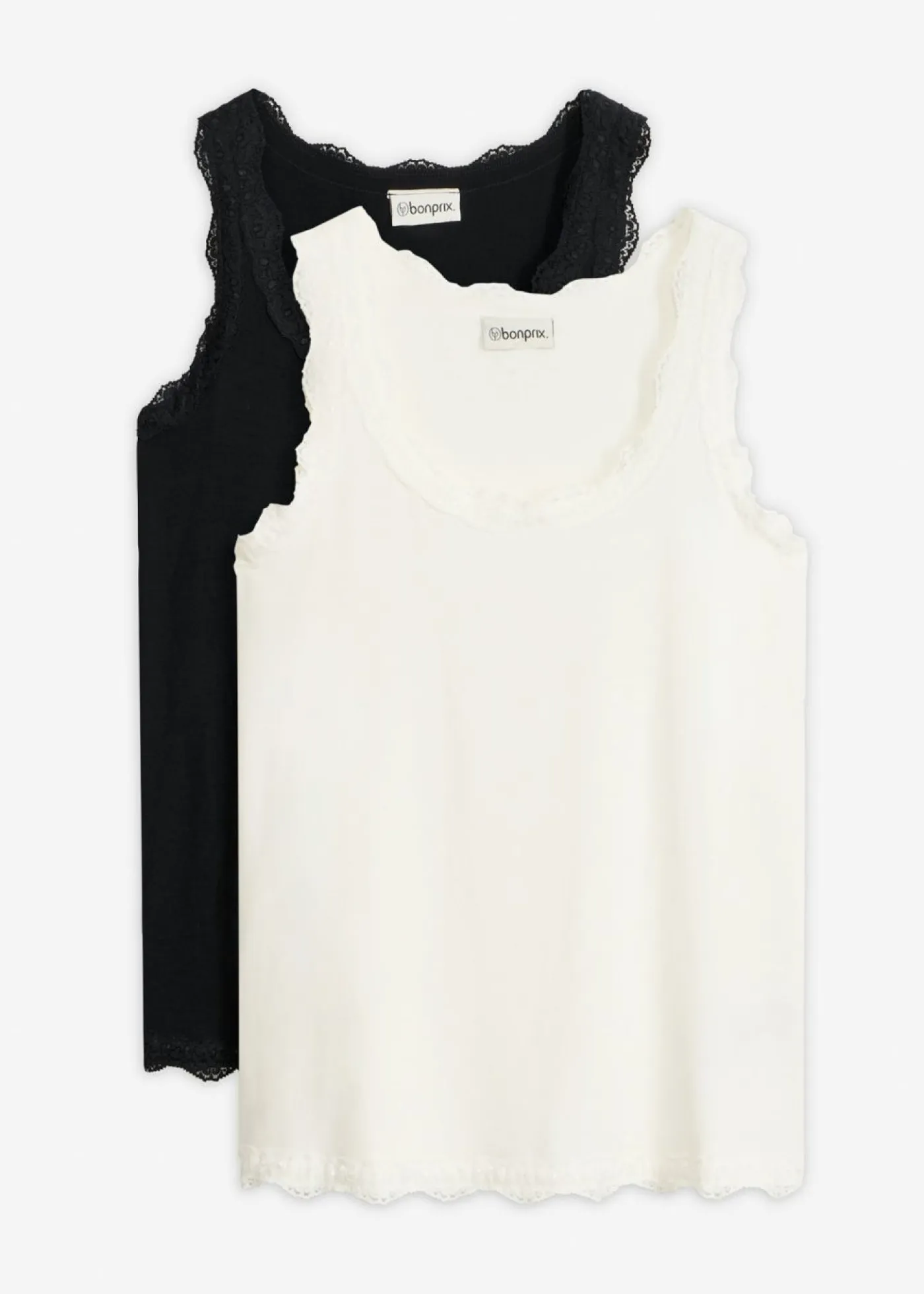 Clearance Top de mezcla de viscosa suave (2 unidades) Mujer Camisetas