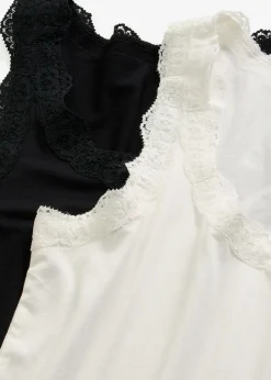 Clearance Top de mezcla de viscosa suave (2 unidades) Mujer Camisetas