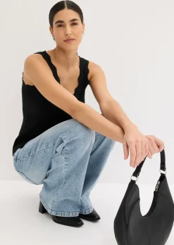 Clearance Top de mezcla de viscosa suave (2 unidades) Mujer Camisetas