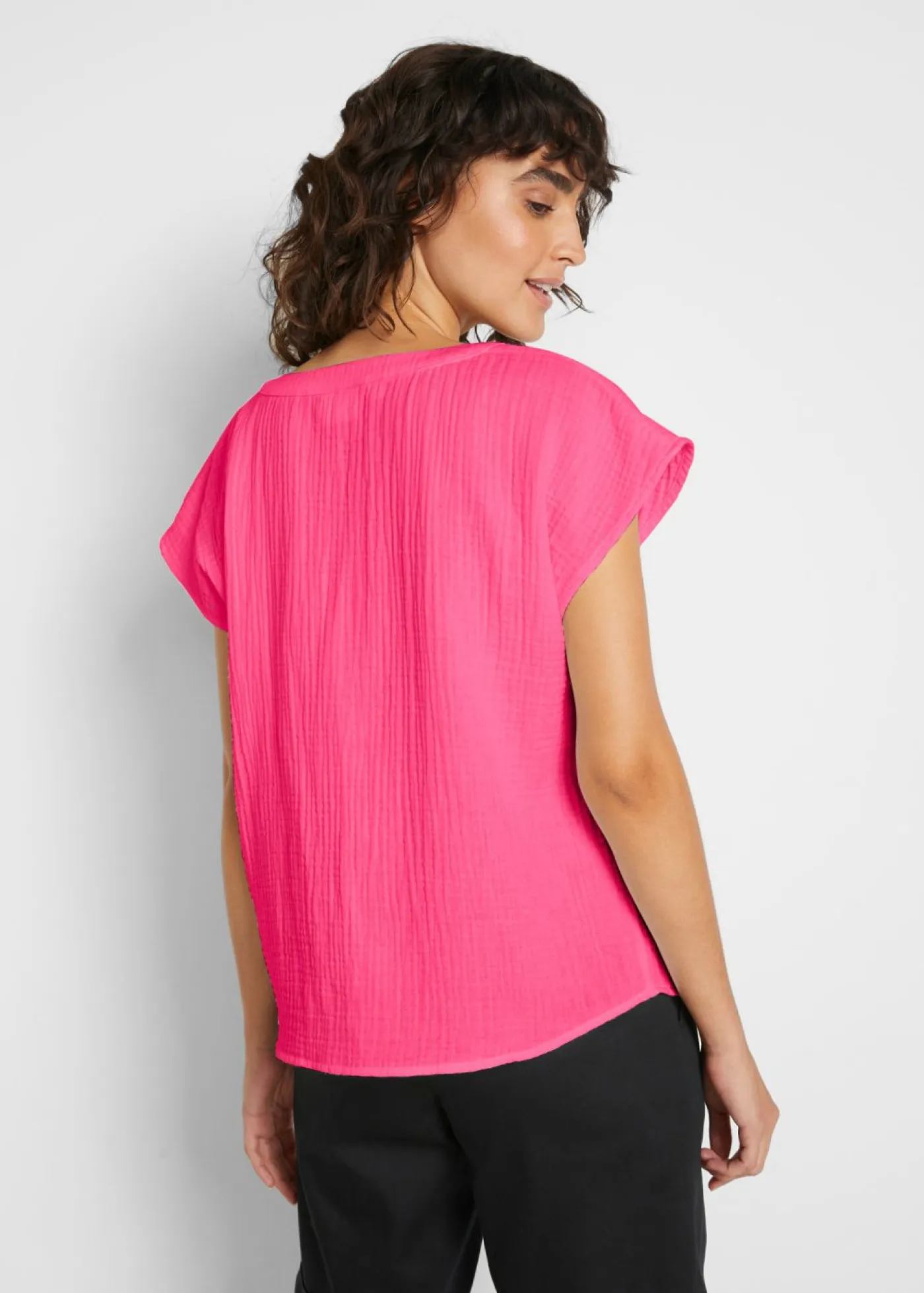 Best Top de muselina de algodón puro Mujer Camisas Y Blusas