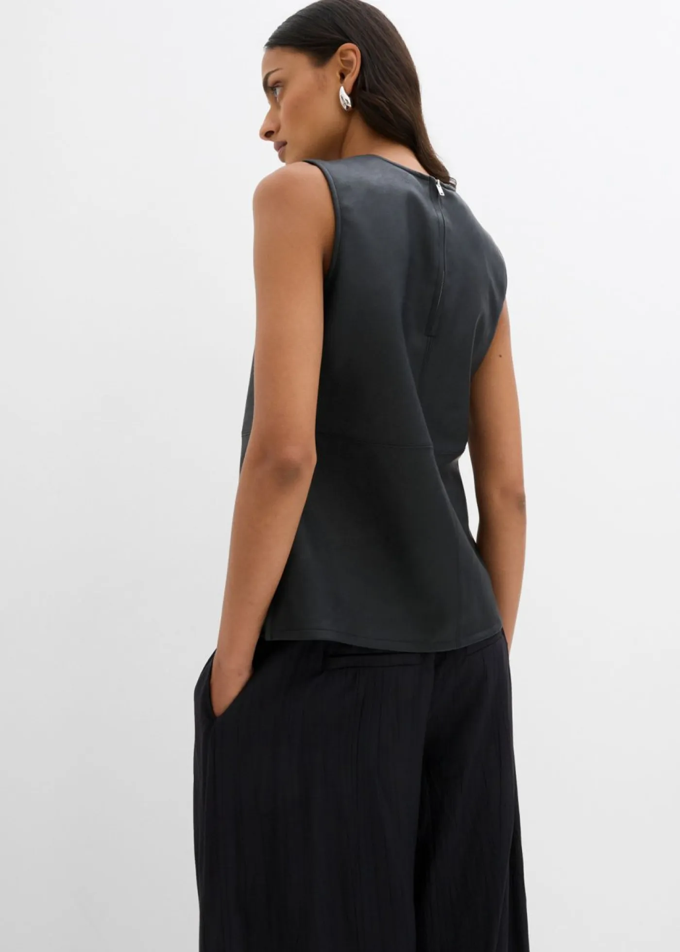Hot Top de piel sintética Mujer Esenciales|Camisetas